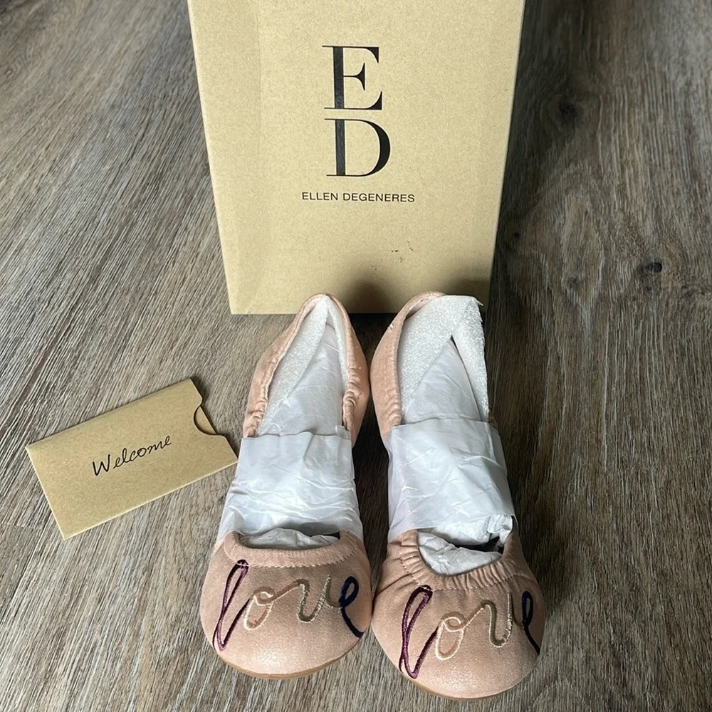 ED Ellen Degeneres Langlee Pink Ballet Flats Size 13 Medium